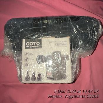 Product Review of Goto [COD] Stormy Pompa Angin Listrik Kolam Renang Kasur Elektrik Air Pump from Tokopedia customer review 2