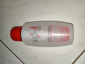 Product Review of Red-A Face Tonic Anti Oxidant with VIT E, Extract Red Algae & Averrhoa - 125ml from Tokopedia customer review 0