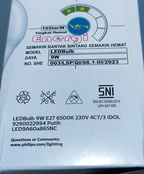 Product Review of Lampu Philips RadiantLine Multipack Bohlam LED 9W 6500K Putih from Tokopedia customer review 2