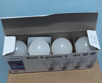 Product Review of Lampu Philips RadiantLine Multipack Bohlam LED 9W 6500K Putih from Tokopedia customer review 3