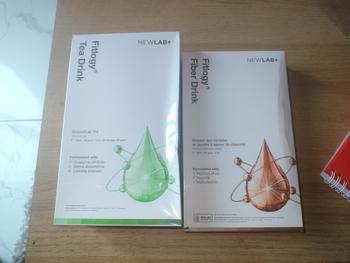 Product Review of NEWLAB Bundle 1 Box Fitlogy Tea Drink + 1 Choco Drink | Minuman Teh Hijau Herbal & Minuman Serbuk Rasa Susu Cokelat from Tokopedia customer review 0