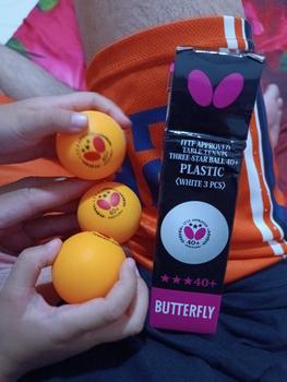 Product Review of BOLA PINGPONG / TENIS MEJA BUTTERFLY isi 3 MURAH BAGUS from Tokopedia customer review 0