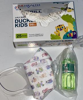 Product Review of Masker Duckbill Kids OneHealth isi 25 Pcs from Tokopedia customer review 0