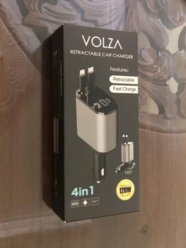 Product Review of Volza Retractable Charger (4in1) Kabel Fast Charging Cable Adaptor Aluminium Panjang iphone from Tokopedia customer review 1