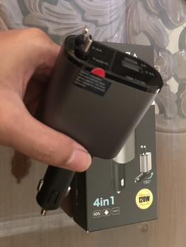 Product Review of Volza Retractable Charger (4in1) Kabel Fast Charging Cable Adaptor Aluminium Panjang iphone from Tokopedia customer review 0