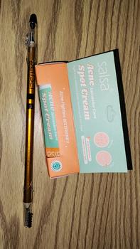 Product Review of SALSA Eyebrow Pencil - 4in1 Black & Brown Pensil Alis Tahan Lama Serut from Tokopedia customer review 0