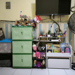 PIRA KIDS - DASAMI SU Rak Buku dan Meja Belajar Anak dengan Tempat Penyimpanan