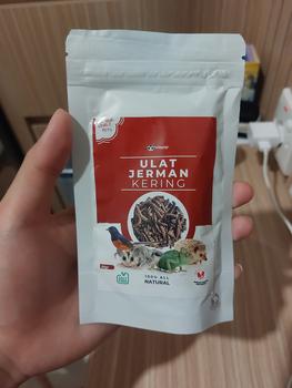 Product Review of Paket hemat 3, Nutrisi Praktis Jangkrik Ulat Jerman & Hongkong Kering from Tokopedia customer review 0