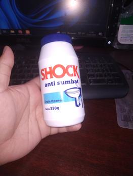 Product Review of Shock Anti Sumbat Botol 375 gr drain opener bubuk mempet saluran pipa from Tokopedia customer review 0