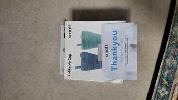 Product Review of Smatt Foldable Cup - Gelas Kopi Portable Gelas Lipat Silikon Silicone from Tokopedia customer review 0