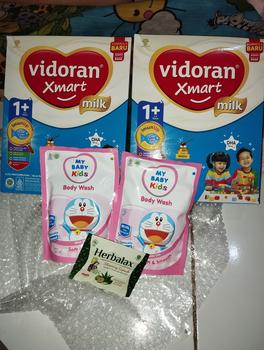 Product Review of Vidoran Xmart 1+ Susu Pertumbuhan All Variant [925 G/2 Box] - Bubuk (Exp : 01.2026) from Tokopedia customer review 1