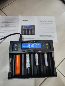 Product Review of Charger Baterai LiitoKala Lii D4XL Original dengan 4 Slot Charging untuk Nimh/Nicd, Li-ion, Li-Ion, dan LiFePo4 Battery from Tokopedia customer review 0