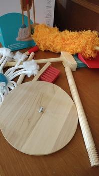 Product Review of wooden toy cleaning set/mainan alat kebersihan anak from Tokopedia customer review 0