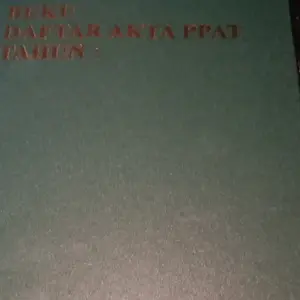 PPAT BUKU DAFTAR AKTA PPAT