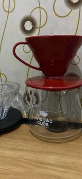 Product Review of One Two Cups Teko Kopi Coffee Server V60 Drip Pour Borosilicate Glass from Tokopedia customer review 0