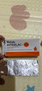 Product Review of Interlac Probiotik + Vit D3 400 IU 3 Strip @10 Tablet - Menjaga Kesehatan Saluran Cerna dan Daya Tahan Tubuh Anak hingga Dewasa from Tokopedia customer review 0