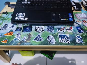 Product Review of Stiker Pack Ado Premium, Sticker Anime Waterproof from Tokopedia customer review 0