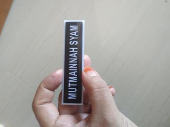 Product Review of Papan Nama ASN Dada Peniti / Name Tag / ID PNS from Tokopedia customer review 0