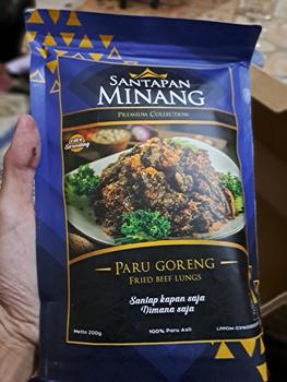 Product Review of Santapan Minang Paru Goreng Kering Asli Padang 200 gram from Tokopedia customer review 0
