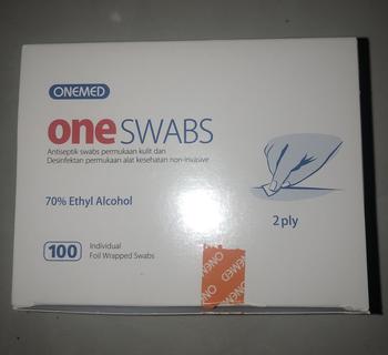 Product Review of Alcohol Swab Tisu Alkohol Pads 1 Box isi 100 Murah from Tokopedia customer review 0