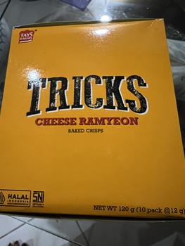 Product Review of TRICKS Biskuit Kentang Potato Baked Chips 10 x 20gr Tricks Original Tricks Cheese Ramyeon Tricks Rendang Tricks Asian Bbq Tricks Kimchi Tricks Bulgogi from Tokopedia customer review 0