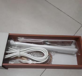 Product Review of Lumi White Slim Line Straightener 1 Inch from Tokopedia customer review 0