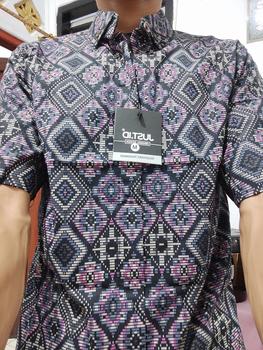Product Review of DGM Kemeja Batik Pria Lengan Pendek Batik Songket 005 A from Tokopedia customer review 0