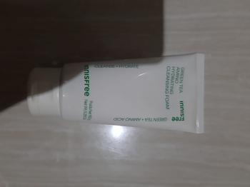 Product Review of Innisfree Green Tea Amino Hydrating  Cleansing Foam 150g / Sabun Pembersih Wajah untuk Kulit Kering from Tokopedia customer review 1