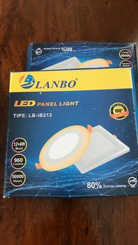 Product Review of Lampu Downlight Panel LED Inbow Bulat Kotak 2 Warna 12 + 4 Watt from Tokopedia customer review 0