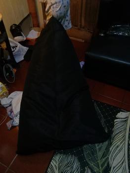 Product Review of BEANBAG WATERPROFF Triangle Size Large Plus ISI | bean bag waterproof sofa from Tokopedia customer review 0