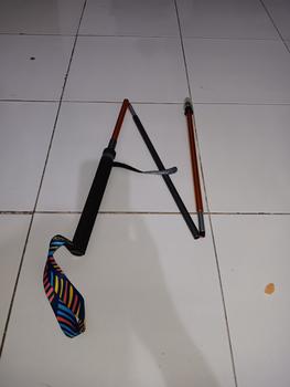 Product Review of Aonijie Foldable Trekking Pole E4201 - Trail Running Hiking GOLD GRAY from Tokopedia customer review 0