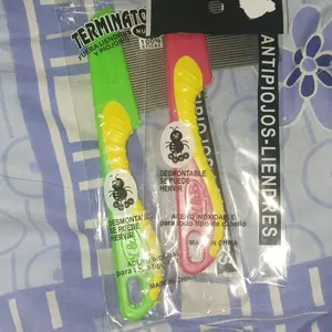 Sisir Kutu Stainless Steel Gagang Warna Random