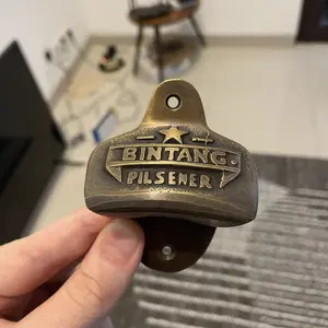 3" Pembuka Botol Kuningan / Bottle Cap Opener - Bir Bintang / BTO1020