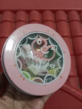 Product Review of COD Set Benang Alat Jahit Kotak Besi Bulat dilengkapi Dengan 12 Warna  Pilihan Set Jarum Gunting Perlengkapan from Tokopedia customer review 0
