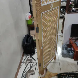 READY STOCK terlaris MURAH Sketsel Rotan, Sekat Penyekat Ruangan Minimalis Pembatas Partisi Kayu Sintetis Furniture Pintu