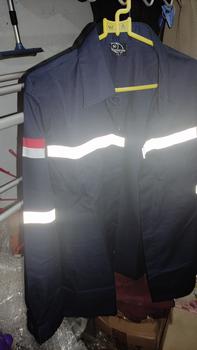 Product Review of Seragam Kerja, Baju Industri, Baju Lapangan, Baju Safety Lengan Panjang, Baju Safety Proyek, Seragam Proyek, Kemeja Safety Abu Biru Bordir Merah Putih Wearpack from Tokopedia customer review 0