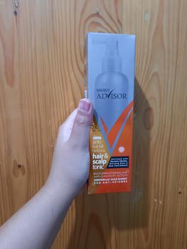 Product Review of Makarizo Advisor Hair & Scalp Tonic 240mL - 2 in 1 Untuk Rambut Rontok dan Ketombe / Memperkuat Akar Rambut from Tokopedia customer review 1