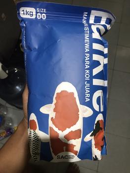 Product Review of Pakan Pelet Makanan Ikan Koi Apung 1 Kg Bulkie Hi Growth from Tokopedia customer review 0