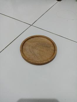 Product Review of SALE !!! wood coaster Rustic / tatakan gelas kayu diameter 10cm from Tokopedia customer review 0