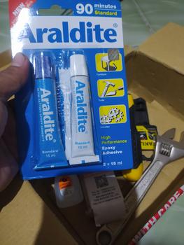 Product Review of Araldite 90 Minute Biru Epoxy Adhesive - Standard from Tokopedia customer review 0