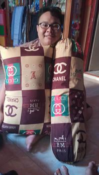 Product Review of Bantal dan Guling Harvest Hitam Jumbo Original Paket 1 Set from Tokopedia customer review 0