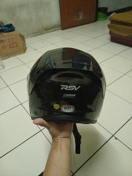 Product Review of HELM Half Face RSV NEW WINDTAIL CARBON GLOSSY  Motorcycle from Tokopedia customer review 2
