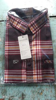 Product Review of Simple Perfect Baju Kemeja Chicago Pria Lengan Pendek Exclusive Premium Motif Kotak Katun Casual from Tokopedia customer review 0