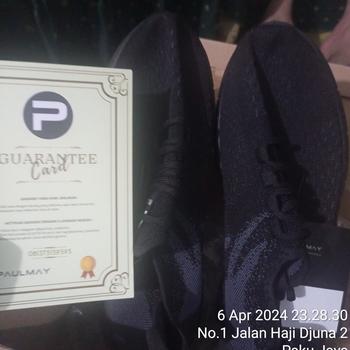 Product Review of PAULMAY Sepatu Sneakers Pria Tokyo Series - Black Casual Shoes from Tokopedia customer review 0