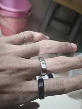 Product Review of Cincin Hitam Titanium Black Polos Anti Karat Pria Wanita bisa Couple Pasangan ready size Kecil hingga besar BIGSIZE JUMBO 16 17 18 19 20 21 22 Perempuan Laki-laki from Tokopedia customer review 0