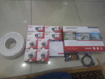 Product Review of PAKET CCTV HIKVISION COLORVU 5MP 8 CHANNEL 8 CAMERA TURBO HD COLORFULL from Tokopedia customer review 0