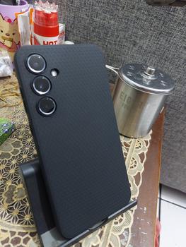 Product Review of Tempered Glass for Samsung Galaxy A55 Spigen GlastR Alignmaster Clear Tray from Tokopedia customer review 2