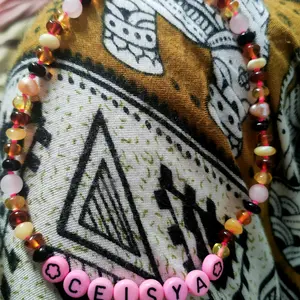 Kalung Amber CUSTOM NAMA untuk Bayi-Balita-Anak. Motif 38R-Motif 46R