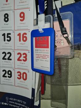 Product Review of Card Holder Name Tag 2 Sisi Bahan PP Murah Jepit Gantungan Tempat ID from Tokopedia customer review 0