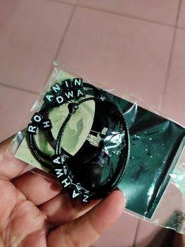 Product Review of Gelang Tali Inisial Nama Huruf Dadu Custom Pria Wanita Couple Sahabat from Tokopedia customer review 0